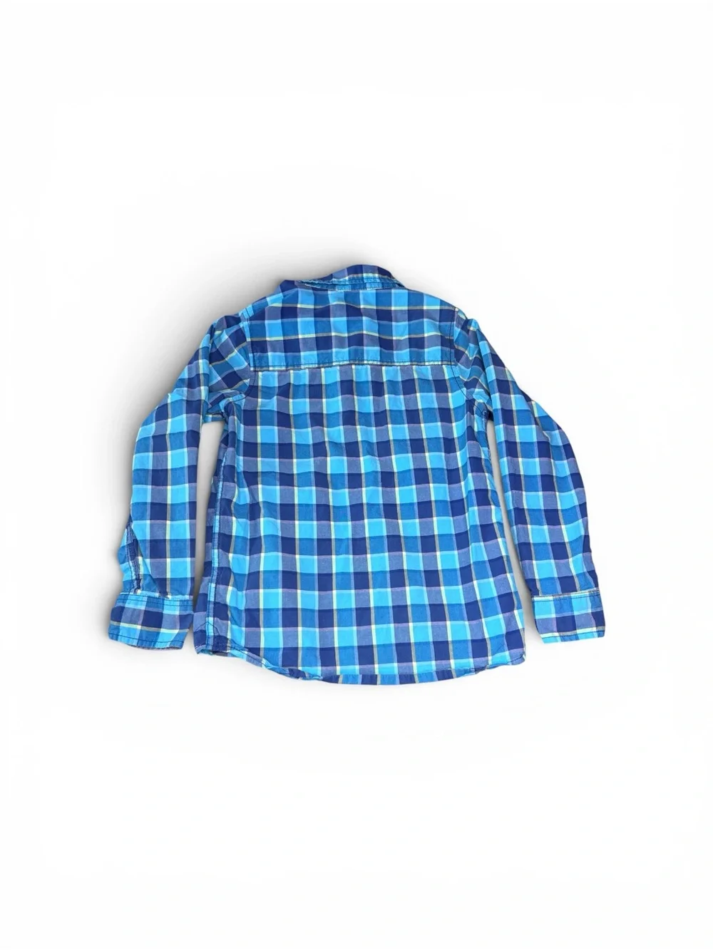 Oshkosh Long sleeve Plaid Collared Button Down Blue Size 10